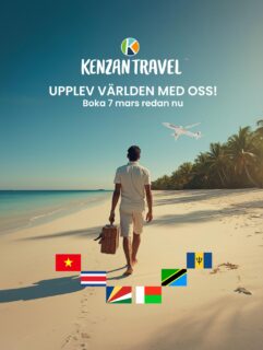 Inbjudan till Resemingel 7 mars 2026!

Drömmer du om nya, exotiska resmål?

Lördagen den 7 mars 2026 bjuder vi in dig till ett inspirerande resemingel där du får upptäcka några av världens mest fascinerande destinationer: Tanzania & Zanzibar, Madagaskar, Seychellerna, Costa Rica, Vietnam och Barbados.
Läs mer i vårt senaste nyhetsbrev, länk i bion @kenzantravel