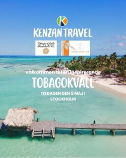 Endast 10 platser kvar – missa inte Tobagokvällen den 5 maj!

Drömmer du om Karibien? Nu har du chansen att upptäcka Tobago på nära håll – mitt i Stockholm.

Följ med på en inspirerande kväll fylld av resetips, berättelser, smakprov och möten med experter direkt från ön.

5 maj | Begränsat antal platser
Anmäl dig redan idag via info@kenzantravel.se

Kvällens program:

Olle Stålberg från Kenzan Travel delar med sig av sina erfarenheter av Tobago och berättar varför du inte bör missa denna pärla.

Duane Dove, grundare av Tobago Cocoa Estate, tar dig med in i kakaons värld. Han berättar om sin plantage, bjuder på smakprov av rom och choklad samt ger en inblick i vår resa Kulinariska Tobago.

Gloria Jones Knapp, ägare av Bacolet Beach Club, har rest hela vägen från Tobago för att dela med sig av sina bästa tips om öns stränder, livsstil och sitt hotell.